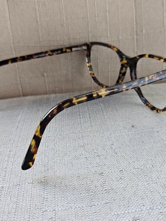 Kirkland Signature Glasses Frame Eyewear ALAMOS Stripe Tortoise Eyeglasses Italy main image 4